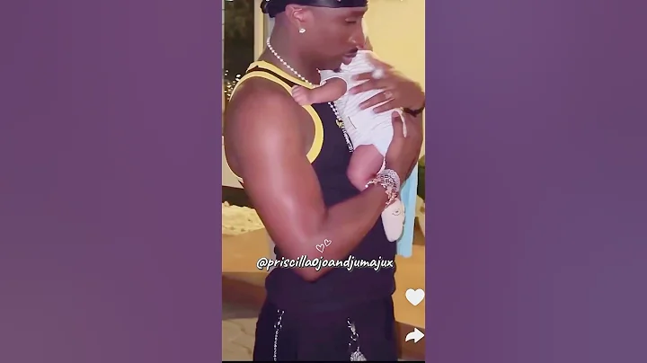 PRISCILLA & JUX TAKING SPECIAL CARING OF PRINCE RAKEEM.#firstson #jp2025 #jux #priscillaojo #shorts