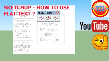 Sketchup – How to use Flat Text Tool?