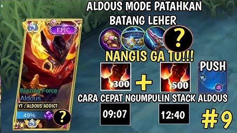 DAMAGE GA NGOTAK!! BUILD ALDOUS TERSAKIT 2025 | ALDOUS ONE HIT!! ALDOUS BEST BUILD 2025 - MLBB