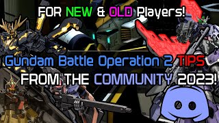 Gundam Battle Operation 2 - Community Tips for New \& Returning Players 2023!