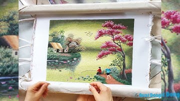 TRANH THÊU TAY PHONG CẢNH ĐỒNG QUÊ – Quà Tặng Mang Đậm Nét Văn Hóa Việt