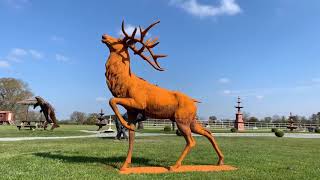 “Balfour Glen” Stag Cast Iron Garden Statue