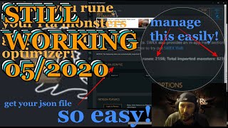 Summoners war: SWOP - Get your rune optimizer EASILY -  step by step guide! SWEX   Json file!