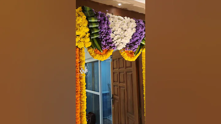 House warming ceremony decoration #housewarmingdecor #flowerdecor #shorts #flowerdecorators