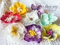 Handmade Flowers Tutorial// МК Цветы из влажных салфеток