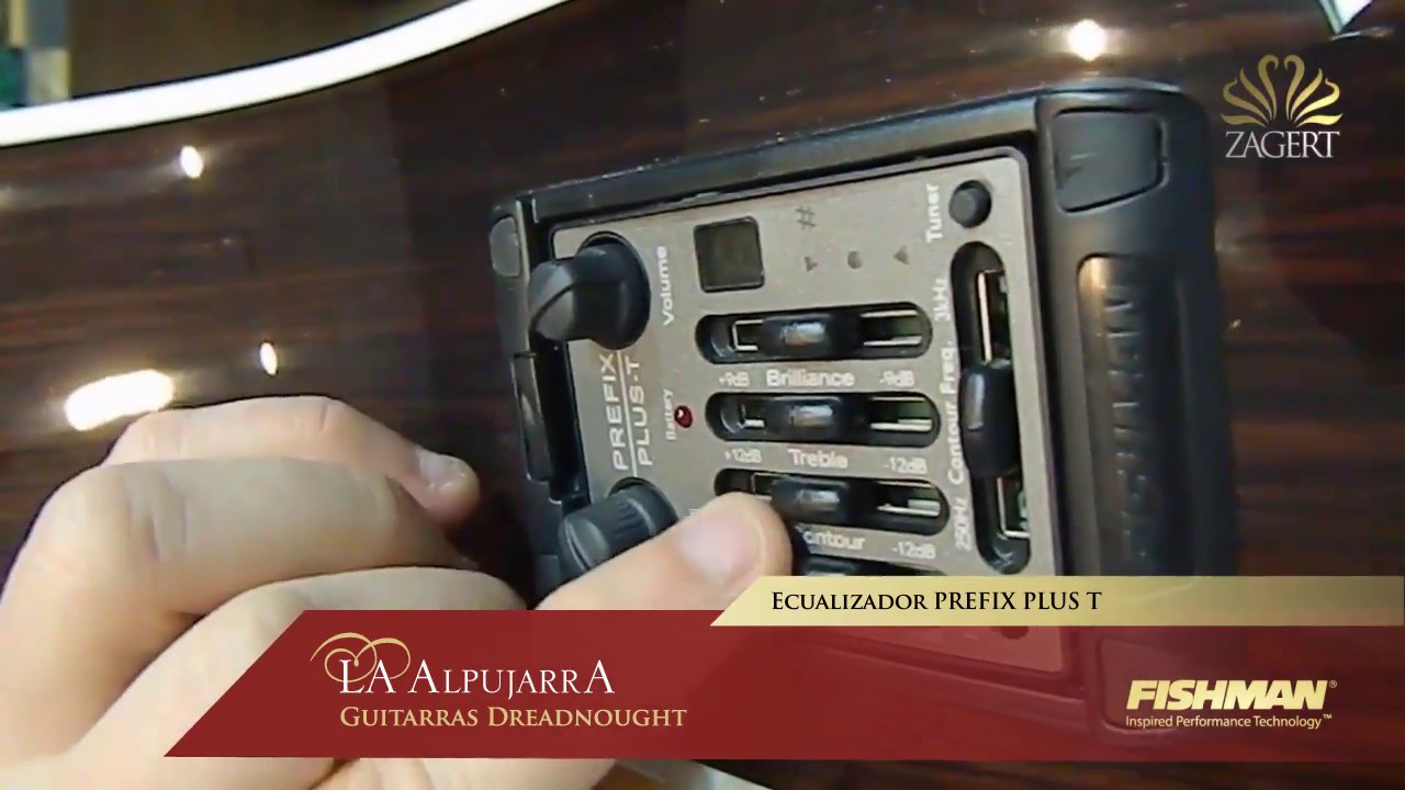Ecualizador Fishman Prefix Plus T - YouTube