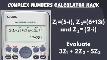 Complex Numbers Example and Solution using a Calculator Casio FX-991ES Plus Tutorial Video #casio