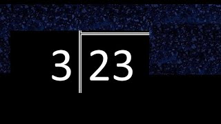Dividir 23 Entre 3 , Division Inexacta Con Resultado Decimal . Como Se Dividen 2 Numeros