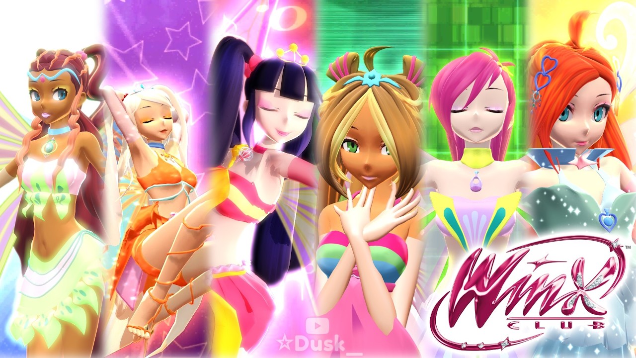 (Winx Club MMD) All Enchantix Transformations