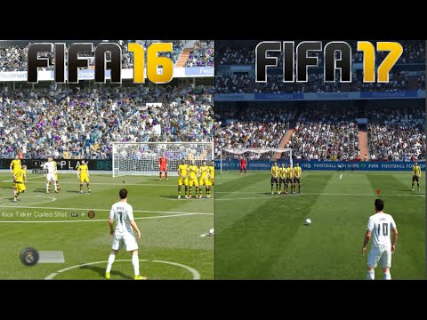 FIFA 17 vs FIFA 16 Gameplay and Graphics Comparison Xbox One PS4 PC