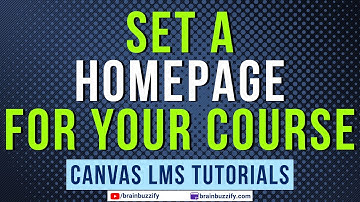 Set a Homepage for Your Canvas LMS Course