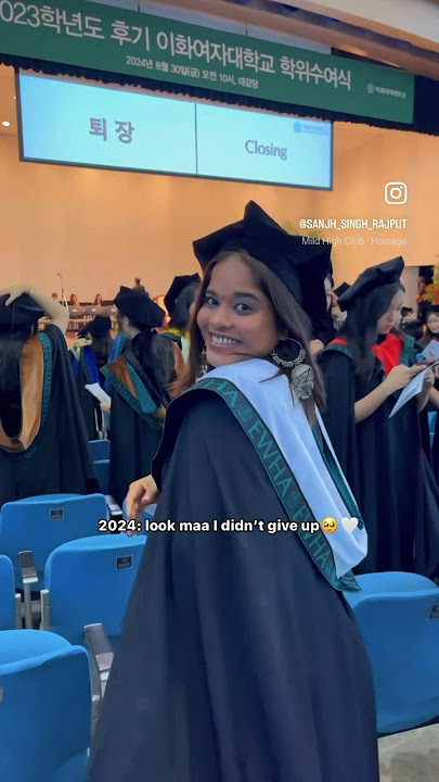 Finally graduated from Korean University🥺🤍#graduate #korea