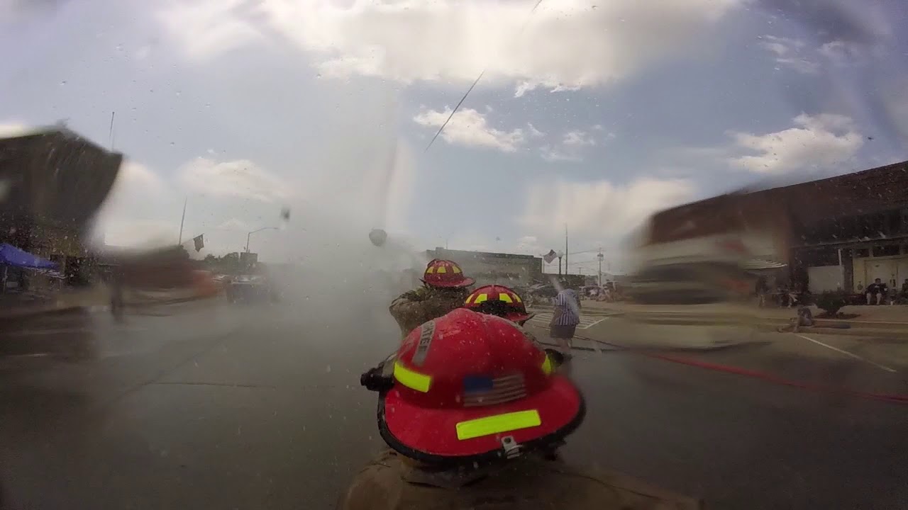 WATER COMBAT Drumright Fire vs. Yale Fire YouTube