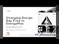 How to Set Design Day Weather in EnergyPlus