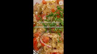 Fire-roasted Eggplant Recipe | Ensaladang Talong #shorts