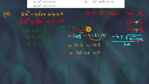 QUADRATIC EQUATION TS &AP Q E EX 5 4 Q 1 X MATHS