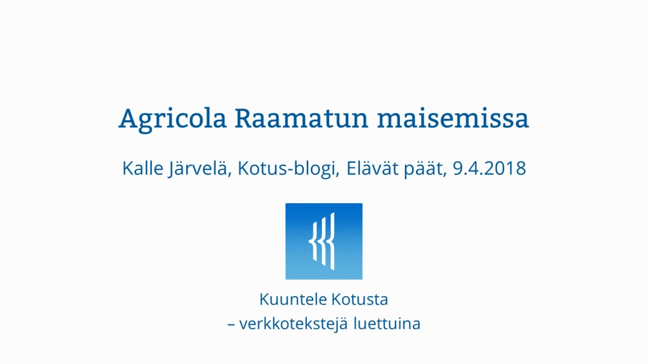 Kalle Järvelä: Agricola Raamatun maisemissa (Kotus-blogi, Elävät päät, 9.4.2018) camera iphone 8 plus apk