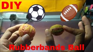 DIY Rubberband Ball |The Easier Way | the other ball is an example that i had made earlier