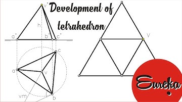 Drawing tutorial │Development of tetrahedron