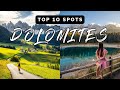 Top 10 best spots you need to visit in the dolomites  beginners travel guide 4k