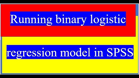 Binary logistic regression model በ SPSS እንዴት እንጠቀማለን? በምሳሌ ይማሩ