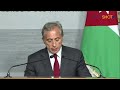 مؤتمر مشترك لرئيس الوزراء الأردني جعفر حسان واللبناني نواف سلام من السراي 