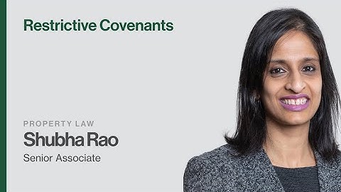 Restrictive Covenants