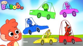 Color Cars by Club Baboos Honk Race! | Club Baboo @ClubBaboo