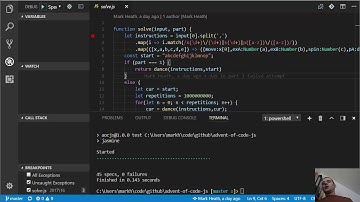 My Node.js Visual Studio Code setup with Jasmine tests and debugging