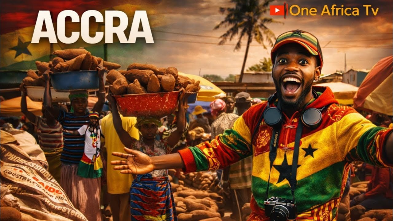 ШОКИРУЮЩЕЕ место в Аккре, где можно купить недорогой ямс || Агбогблоши в Западной Африке