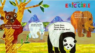 4 Eric Carle Bear Book Complition || Brown Bear, Polar Bear, Baby Bear, Panda Bear || Animated Books