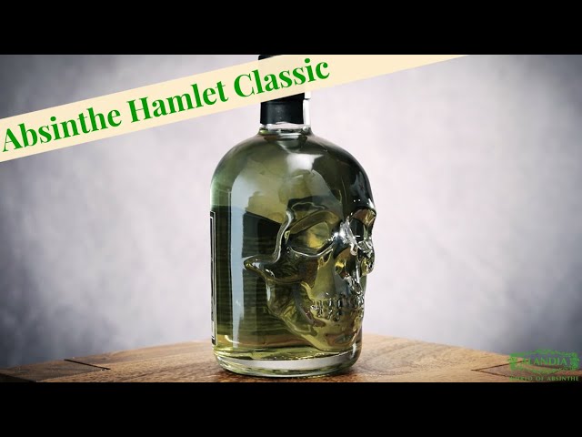 Green Skull Absinthe Bottle