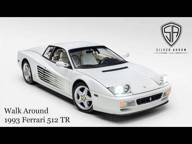 Walk Around 1993 Ferrari 512 TR White White ~ Silver Arrow Cars