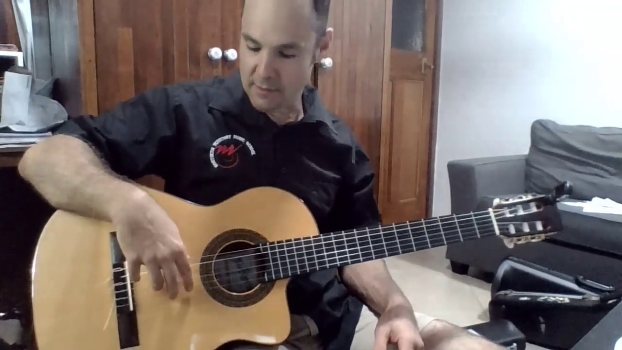 Second String lesson With Beginner World Beat - YouTube