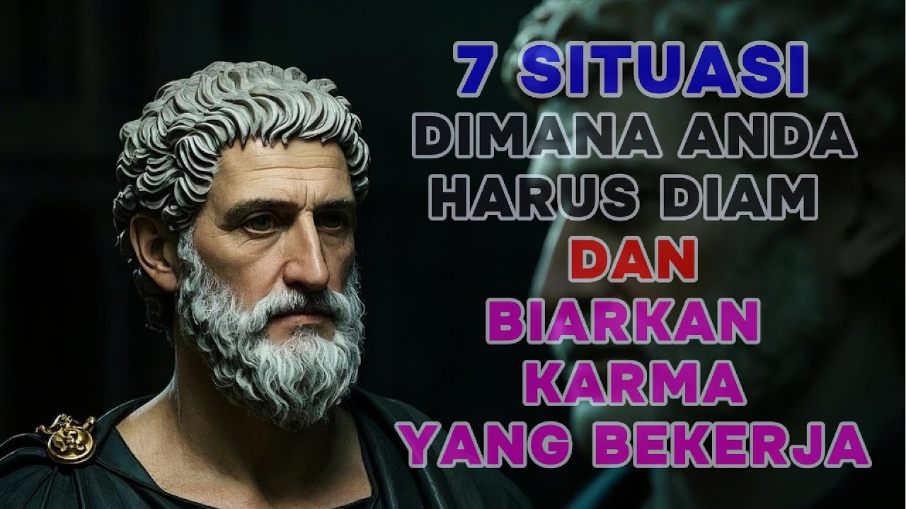 7 WAKTU DIMANA KAMU HARUS DIAM & BIARKAN KARMA YANG BERJALAN | Filsafat Stoikisme