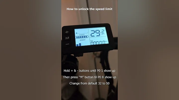 How to unlock e-bike speed limit with G51 LCD [Buzz e-bike]