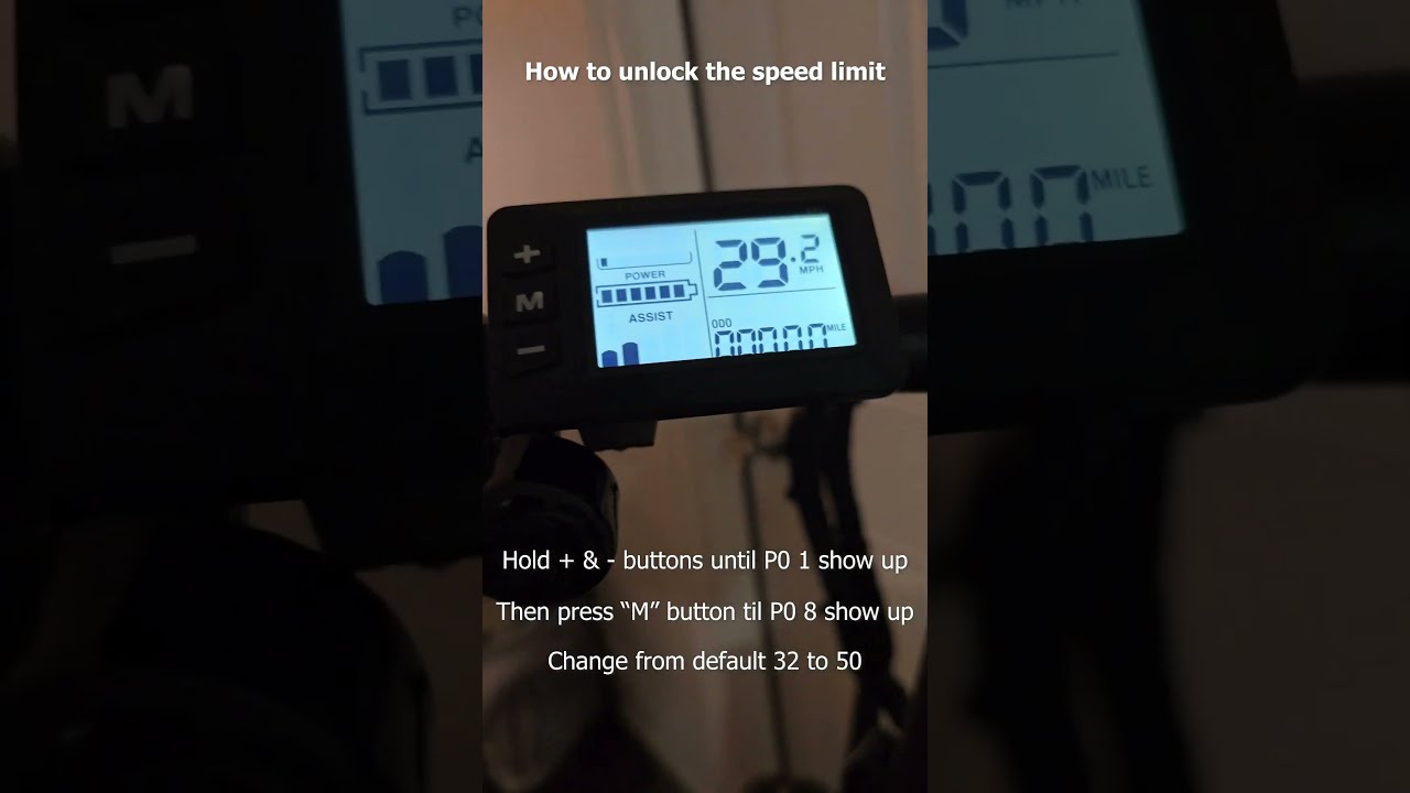 How To Unlock E Bike Speed Limit With G51 LCD Buzz 