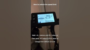How to unlock e-bike speed limit with G51 LCD [Buzz e-bike]