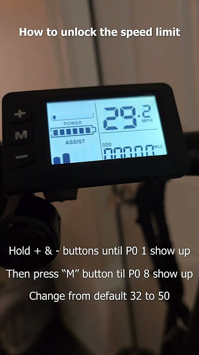 How to unlock e-bike speed limit with G51 LCD [Buzz e-bike]