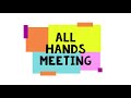 All Hands Meeting @ Xmplar