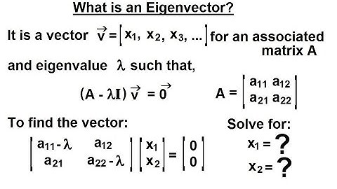Linear Algebra: Ch 3 - Eigenvalues and Eigenvectors (5 of 35) What is an Eigenvector?