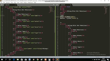 Membuat website sederhana hitung nilai ahir siswa menggunakan HTML dan PHP (Part 2)