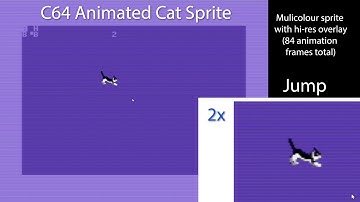 C64 Animated Cat Sprite Demo