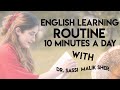 English learning routine  10 minutes a day