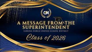 2026 Superintendent Graduation Message