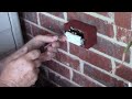 How to Install exterior plug on a brick porch