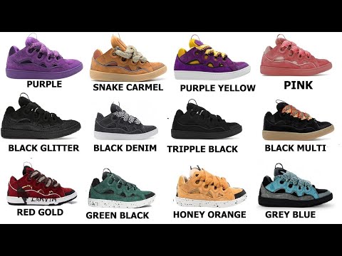 Lanvin Curb Visual Guide Colorway With Names - YouTube