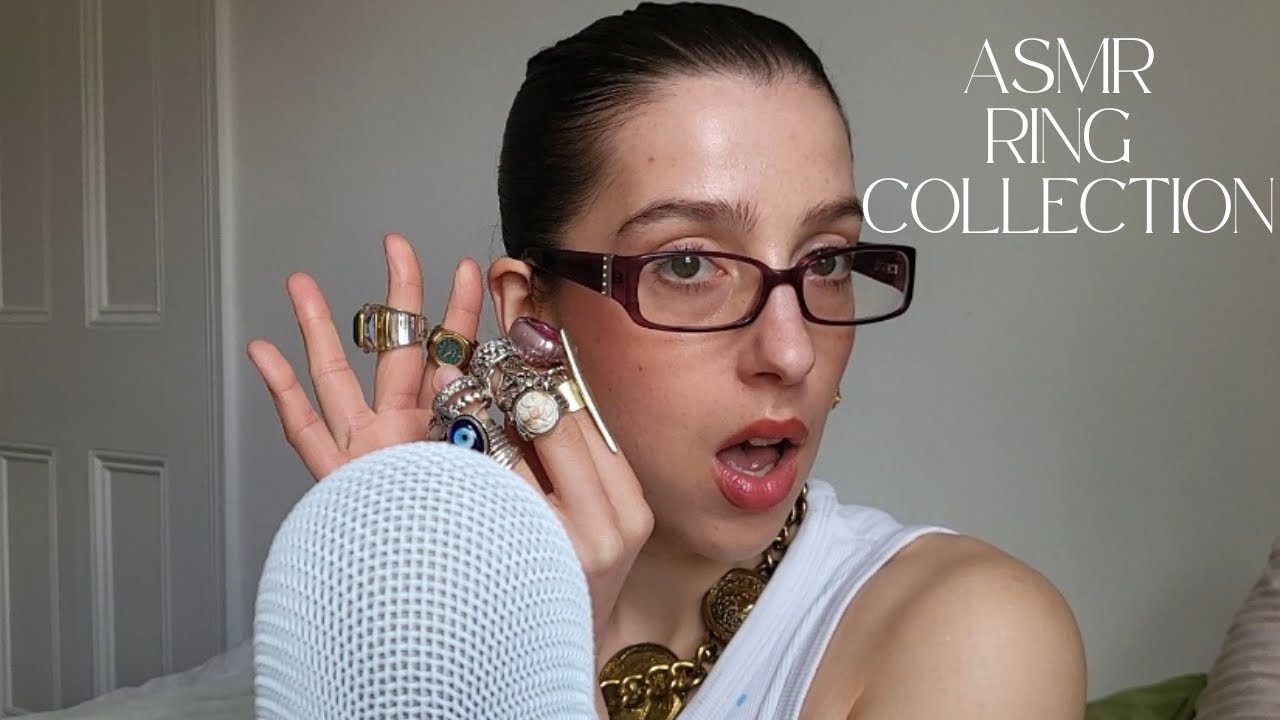 ASMR Ring Collection ~ show and tell (real person ASMR, unintentional ...