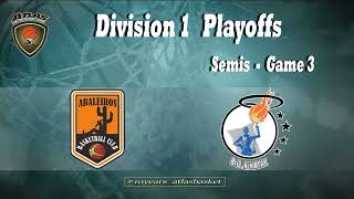 Atlasbasket Playoffs - Division 1 - Semis_G3 - ABALEIROS vs ΚΑΤΡΑΚΕΙΛΑ 56-66