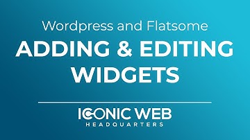 How to Manage Widgets in Wordpress and Flatsome